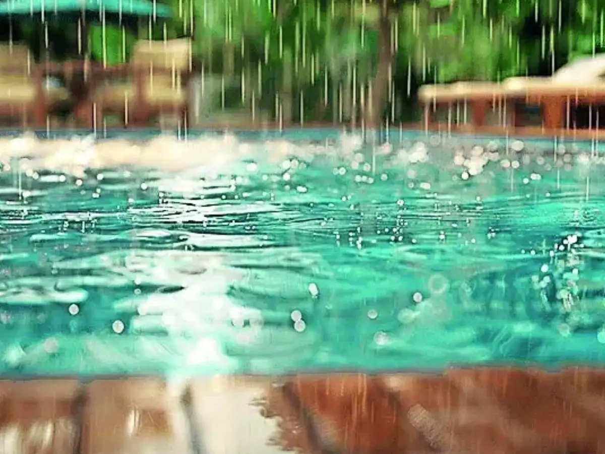 Swimming in the rain