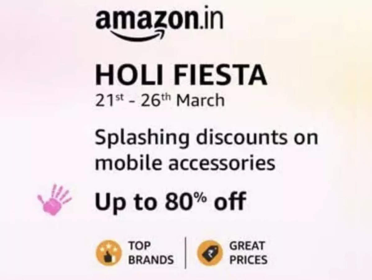 Holi Sale - Splashing discounts of up to 80% on mobile accessories -  The Economic Times