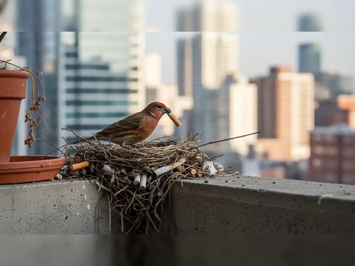 Why Some Urban Birds Build Nests with Cigarette Butts: A Surprising Survival Strategy