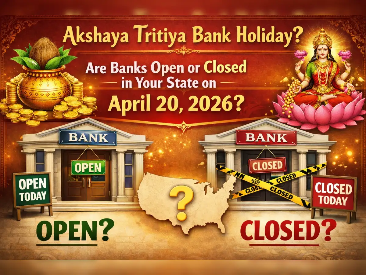 Akshaya Tritiya bank holiday: Are banks open or closed in your state on April 20, 2026?