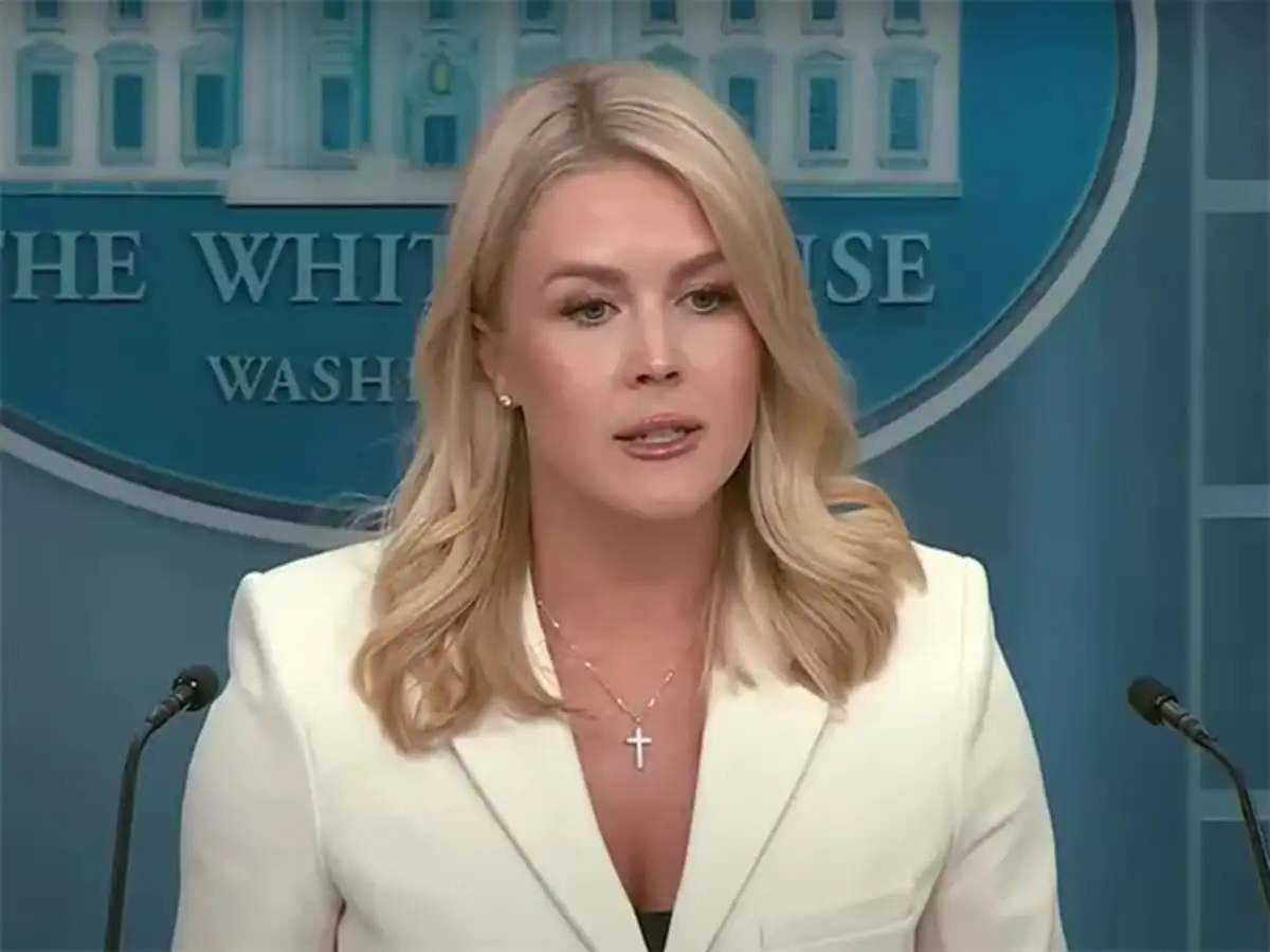 Karoline Leavitt sparks mockery online: After Usha Vance, Trump's press  secretary Karoline Leavitt sparks mockery online; here's what she commented  on tariffs reversal - The Economic Times