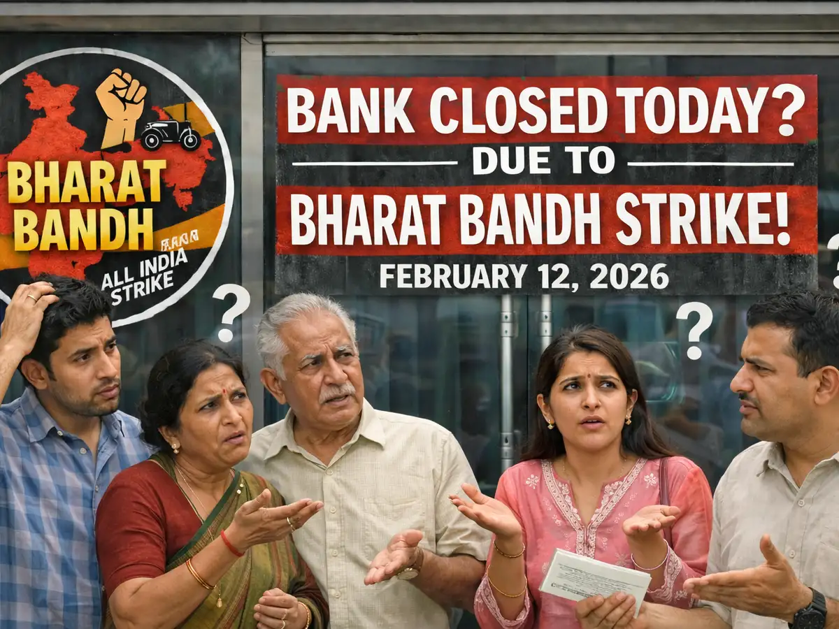 Bank strike today due to Bharat Bandh on February 12 2026? SBI, Bank of Baroda, UCO Bank alert customers about possible service disruption