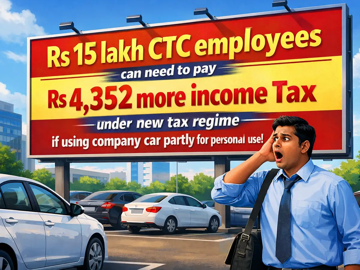 Company car perk gets costlier: Draft Income Tax Rules 2026 could add Rs 4,352 to your tax bill over car perks on Rs 15 lakh salary