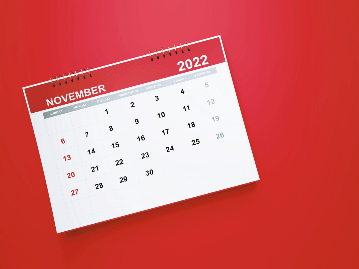 Bank holiday November 2022: Bank holidays November 2022: Banks to remain  closed for 10 days in November, check the full list here - The Economic  Times