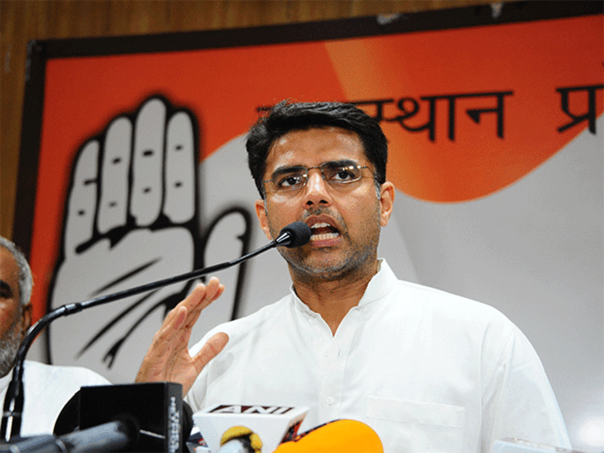 BJP: Raje did not sweat in the last 4 years, now it is too late: Sachin ...