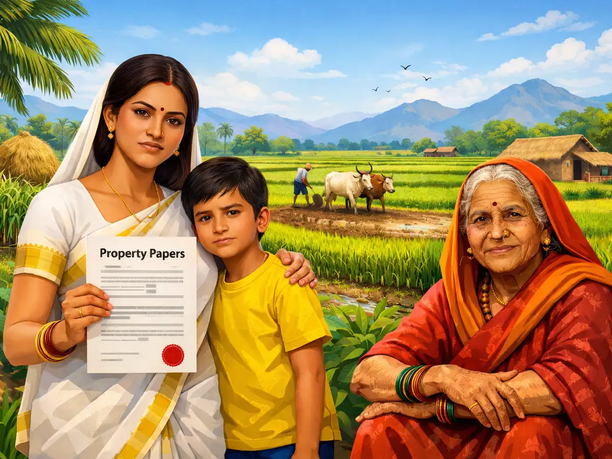 No inheritance for mother under Indian Succession Act if son dies without creating a Will and is survived by his wife and children