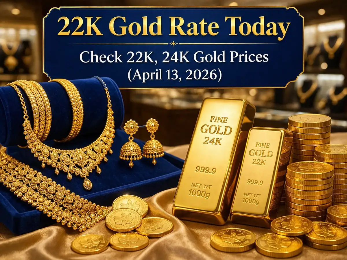 22k gold rate today: Check 24K, 22K gold prices (April 13, 2026) on Tanishq, Malabar Gold & Diamonds, Kalyan Jewellers, Joyalukkas and IBJA
