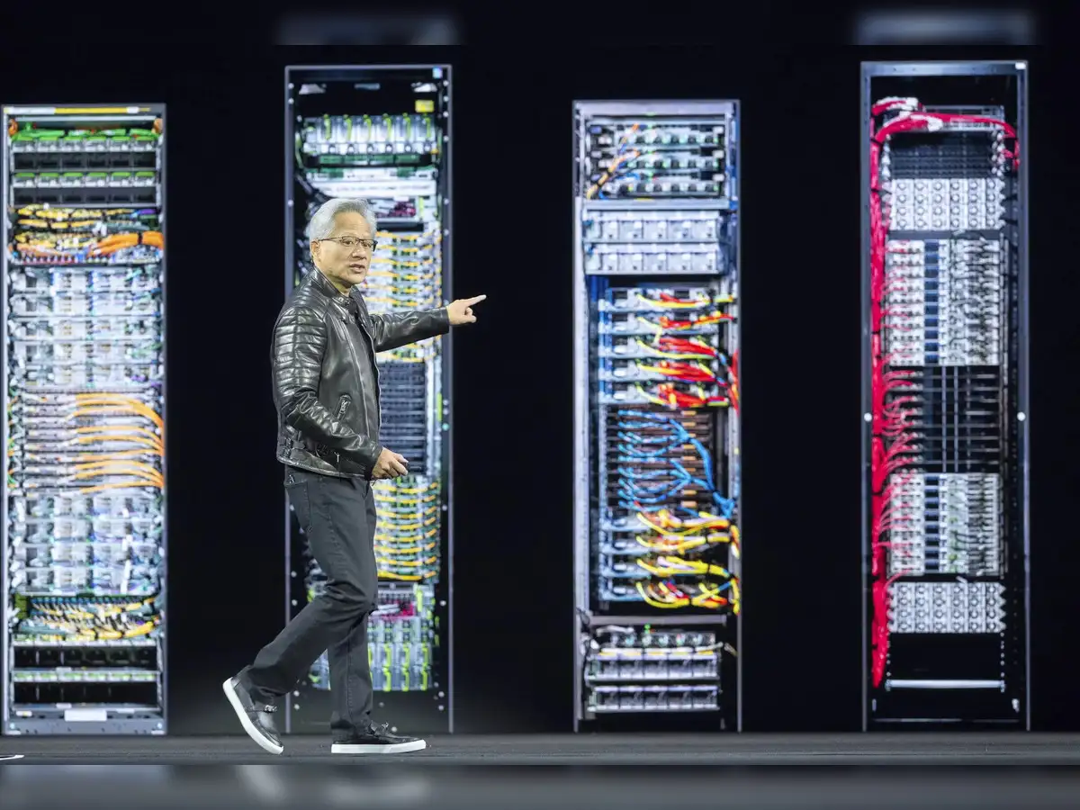 nvidia gtc 2025: Nvidia GTC: Stock over 2% down amid General Motors  partnership, new AI chip announcements - The Economic Times