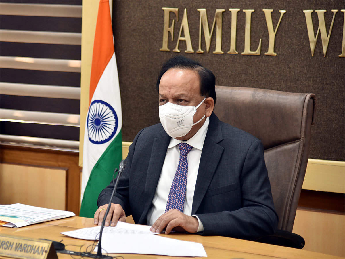 Amid rise in coronavirus cases in Punjab, Harsh Vardhan said 80 percent of cases were UK variant of COVID-19. He blamed farmers' protest for coronavirus surge.