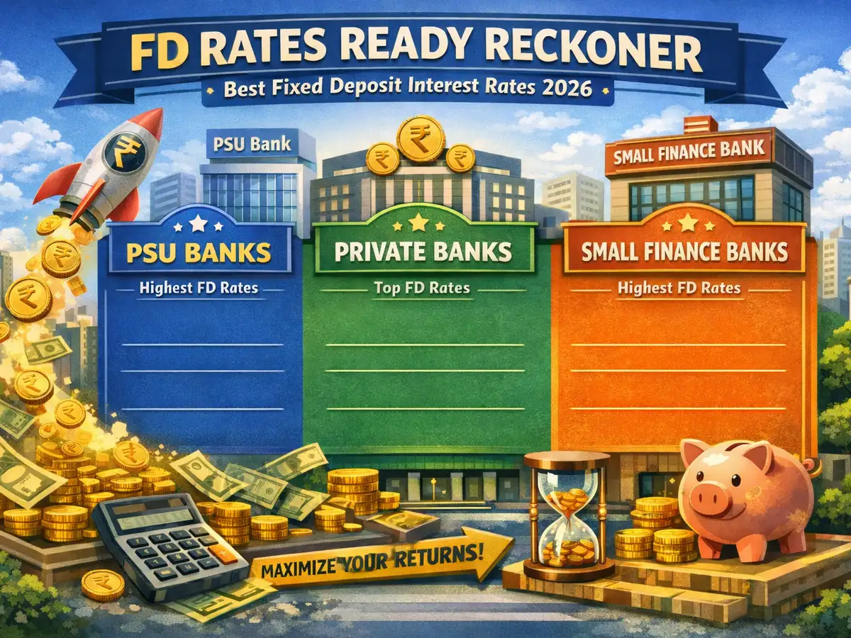FD Rates ready reckoner: Best fixed deposit interest rates from PSU ...