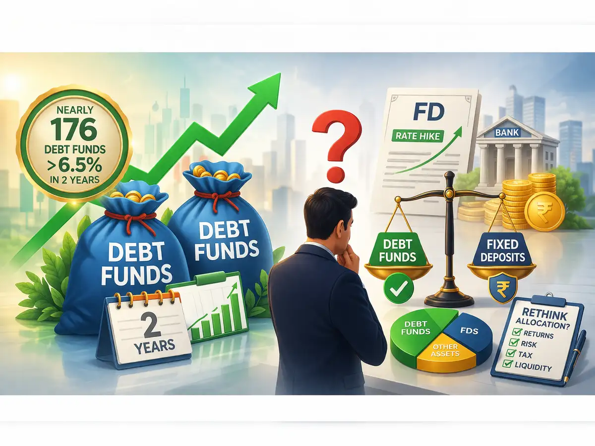 Nearly 176 debt funds offer returns over FDs in 2 years. Should investors rethink allocation?