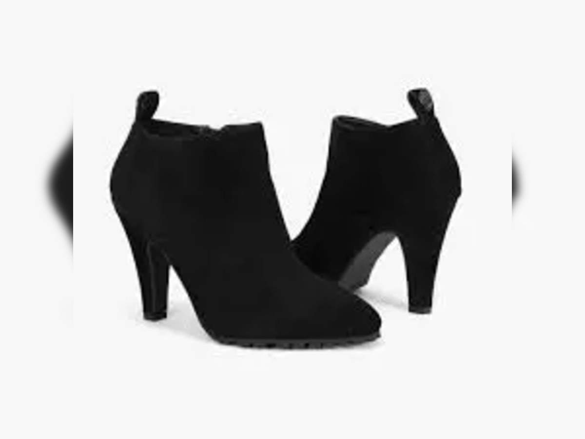 Suede Chelsea High Heel Mid Calf Boots Shoes | High heel boots ankle, Cute  shoes heels, Girly shoes