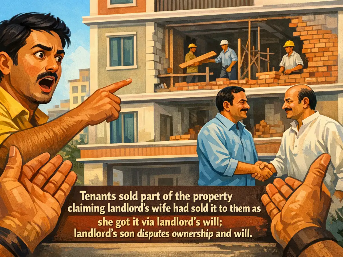 Tenants sold property bought from landlord’s wife on the basis of a Will, son raised disputes against Will; Delhi HC stays property sale till final trial