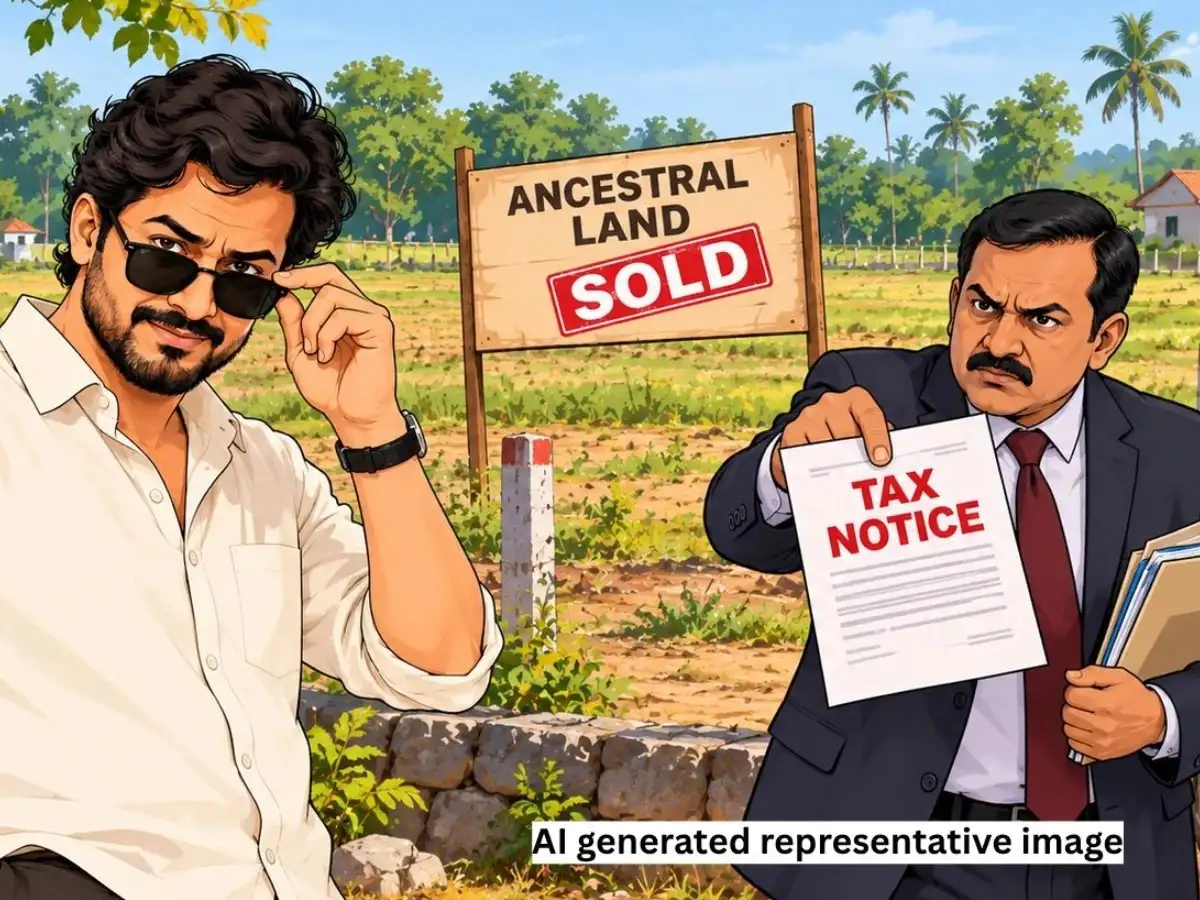 Sells ancestral land for 8cr, pays no tax, wins case