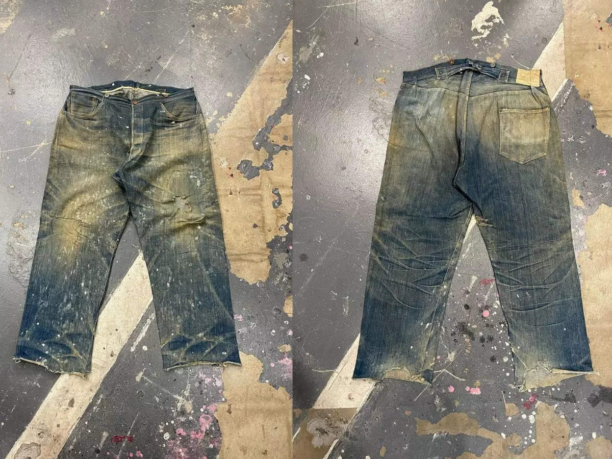 A pair of Levi's jeans from 1880s, found in abandoned mine, sells for Rs 72  lakh - The Economic Times