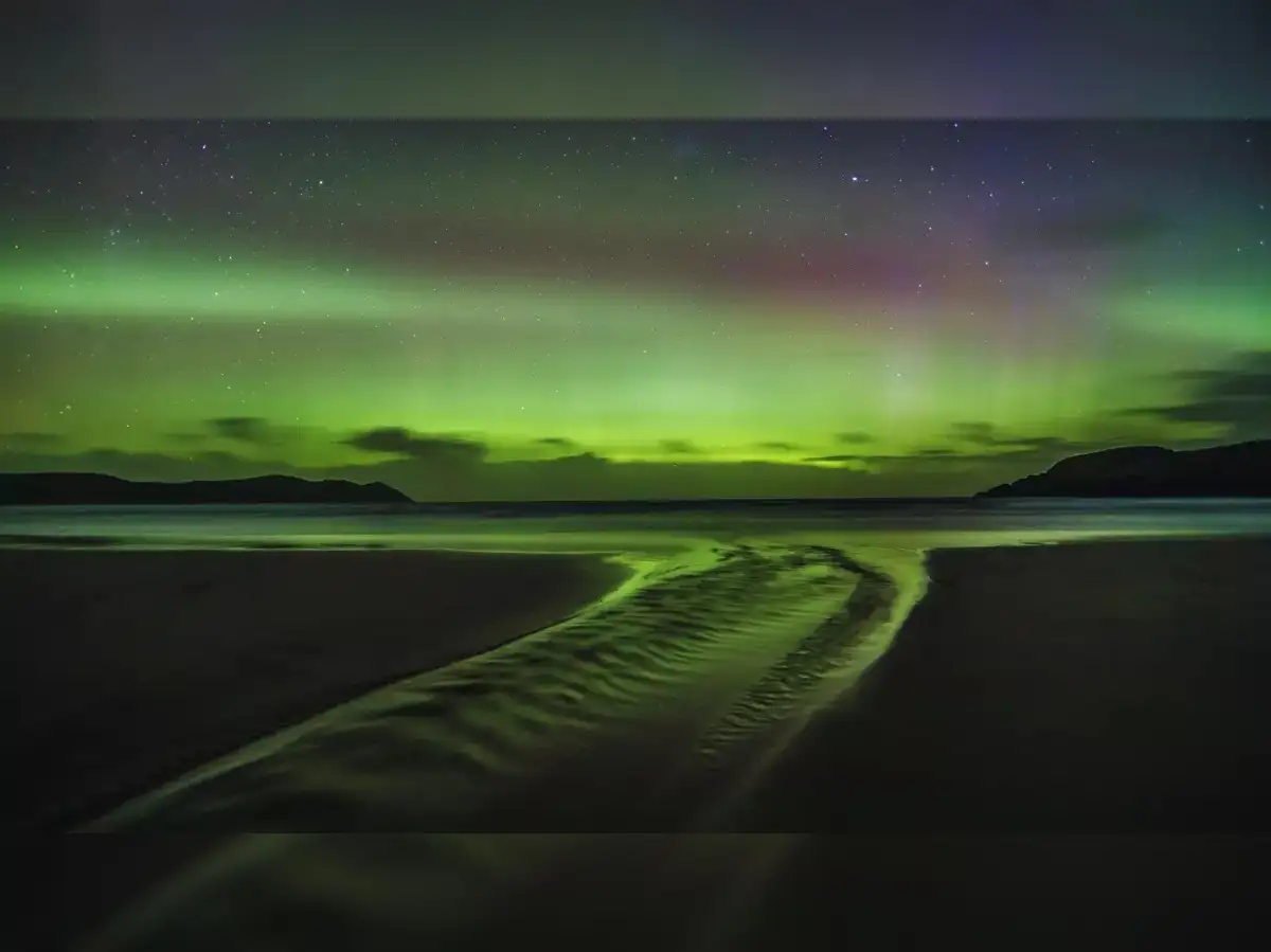 Green Lights In Sky