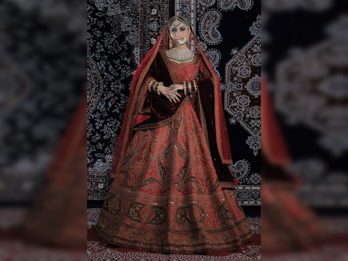 Shop Embroidered, Resham and Stone Work Net Lehenga Choli In Red Online :  274372 -