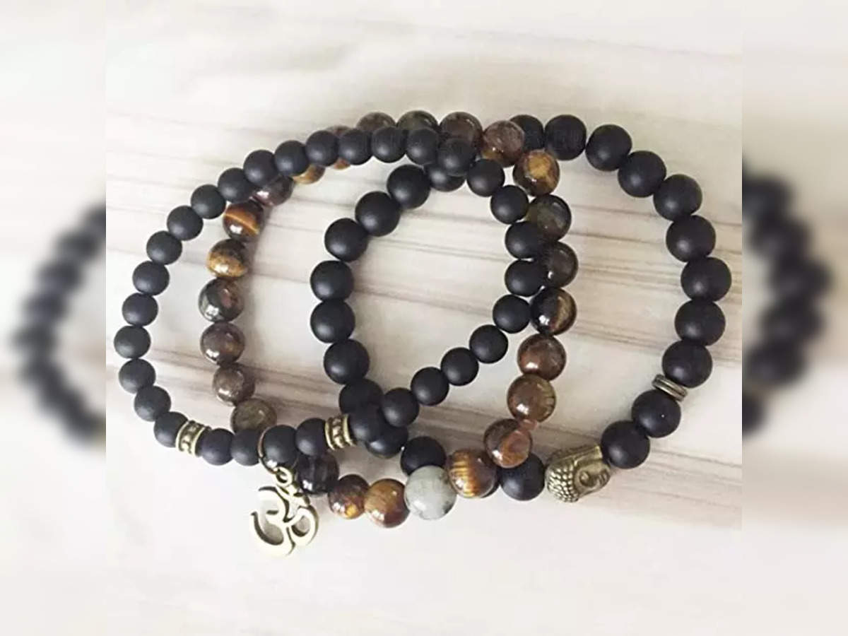 SS PADAM HANDICRAFT INDUSTRIES A Grade Black Ebony Wood Karungali Kattai  Beads 10mm Wrist Bracelet  Amazonin Jewellery
