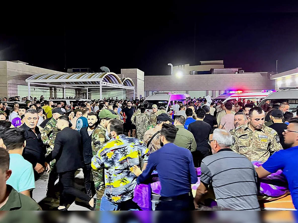 A fire at a wedding hall in northern Iraq has killed more than 100 people  and injured 150 - The Economic Times