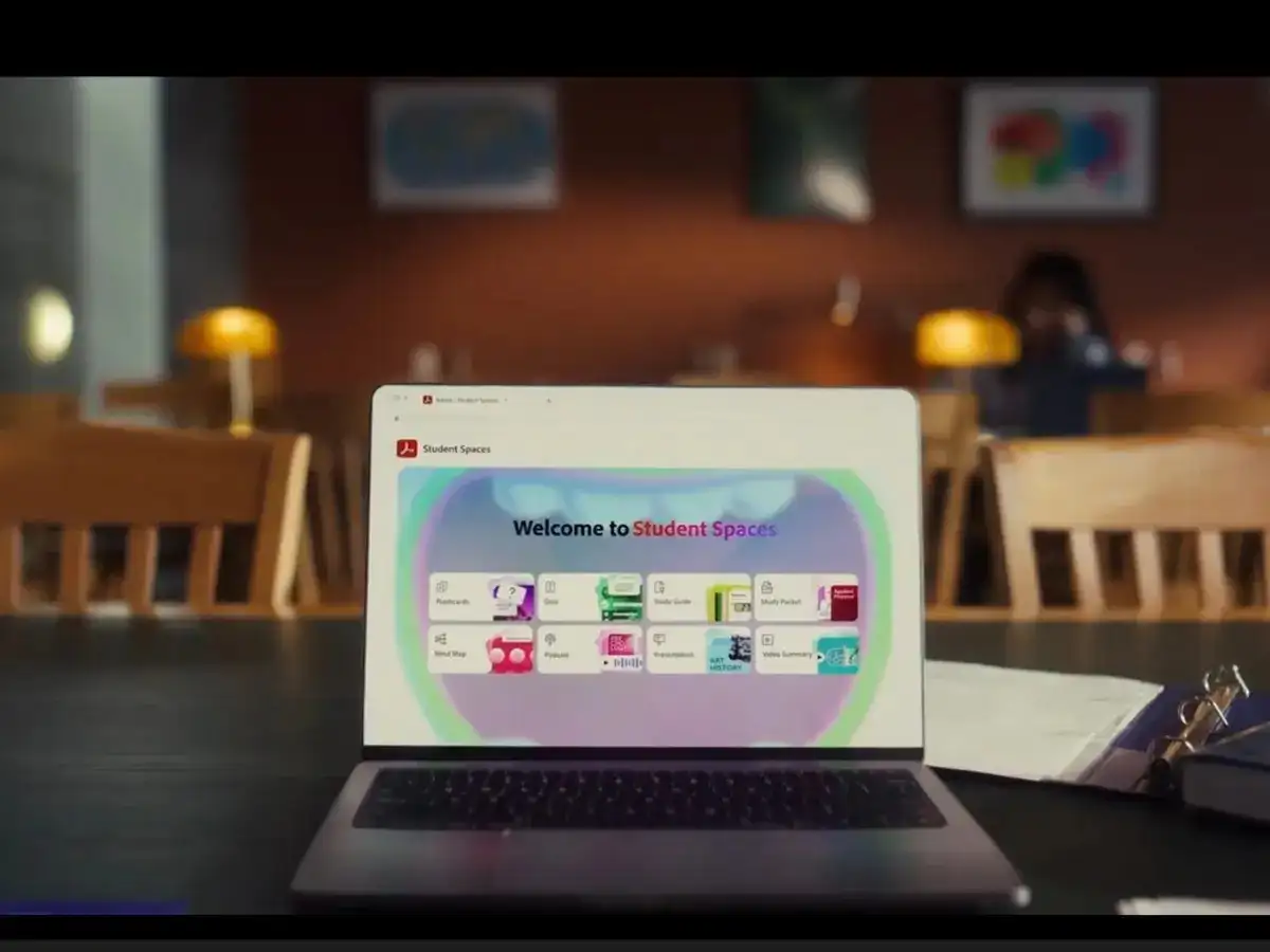 Adobe debuts AI Student Spaces on Acrobat; enables podcasts, videos from study material
