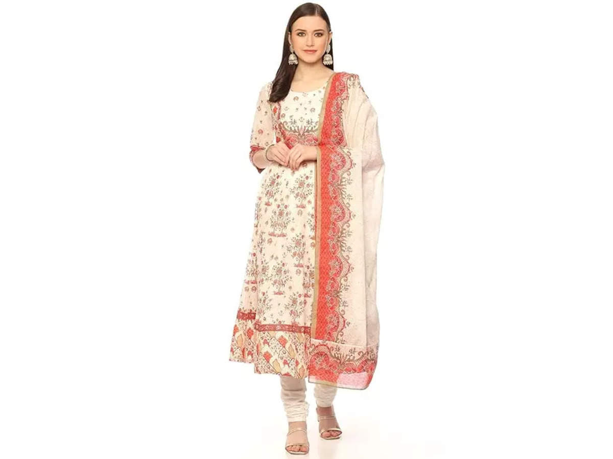 Kalamkari cotton long anarkali dress | Colorful dresses, Kalamkari dresses,  Dress design patterns