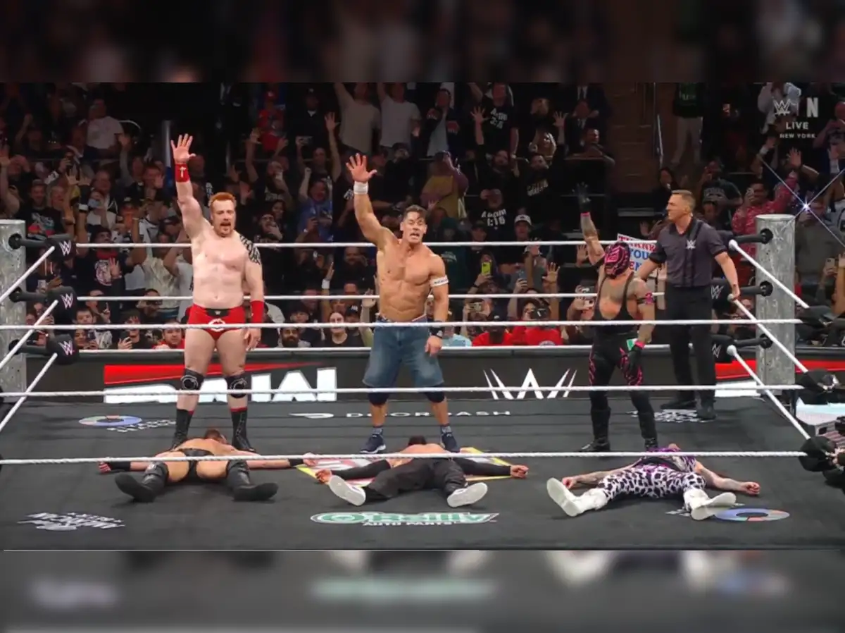 Video: John Cena teams with Sheamus & Rey Mysterio to beat The Judgment Day  in his final WWE RAW match - The Economic Times