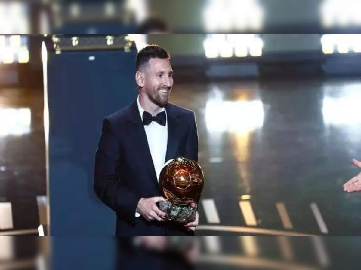 lionel messi: Argentina's Lionel Messi clinches eighth Ballon d'Or, leaving  Cristiano Ronaldo behind - The Economic Times
