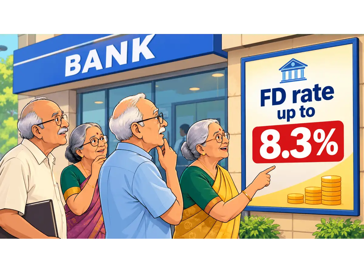 वरिष्ठ नागरिकों के लिए फिक्स्ड डिपॉजिट पर 8.3% तक ब्याज दर; जानें किन बैंकों में मिलेगा अधिक लाभ