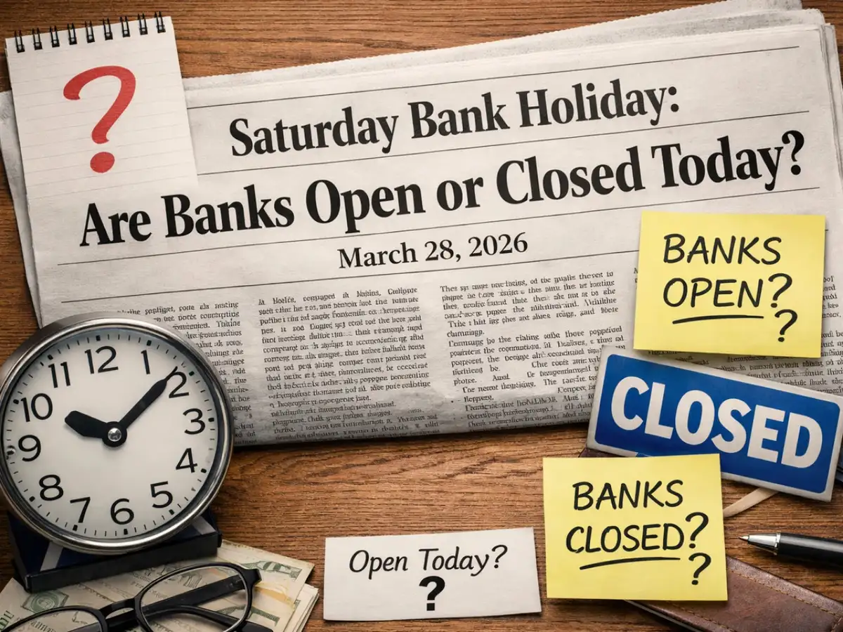 Saturday bank holiday: Are banks open or closed today on March 28, 2026?