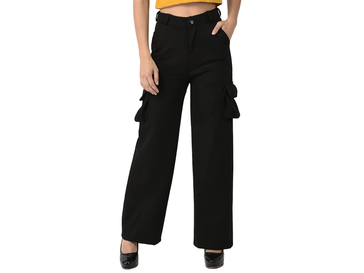 Black Cargo Pants For Women: 6 Stylish Black Cargo Pants For Women For A  Chic Casual Look - The Economic Times
