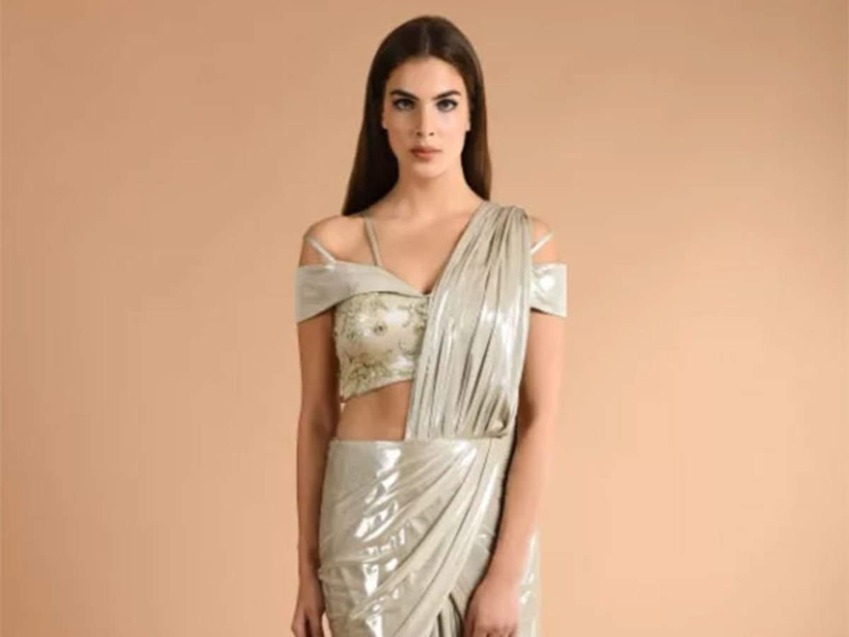 Up Your Saree Style - 15 Indo Western Saree and Blouse Ideas • Keep Me  Stylish