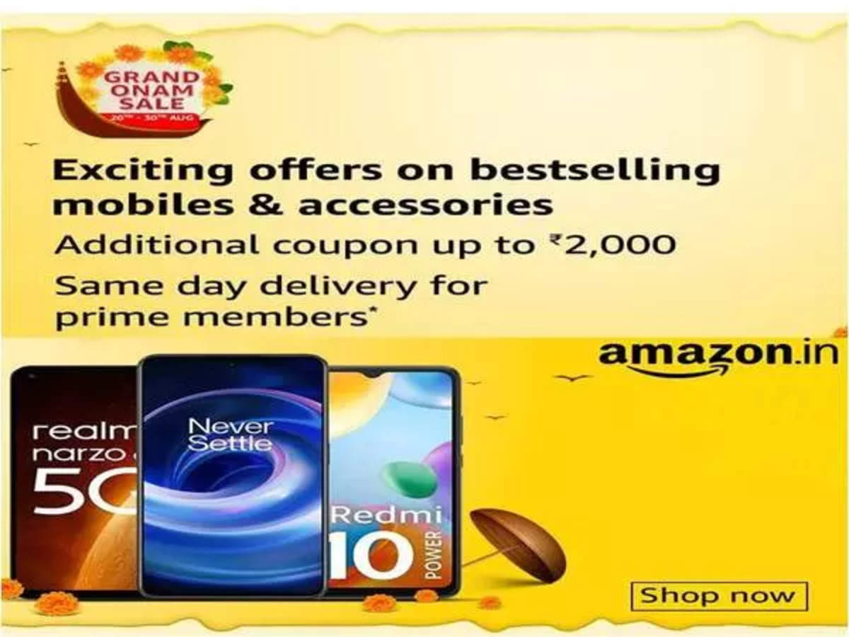 Udvinding arkiv Renovering Amazon Grand Onam Sale: Discover exciting offers on best-selling  smartphones and accessories - The Economic Times