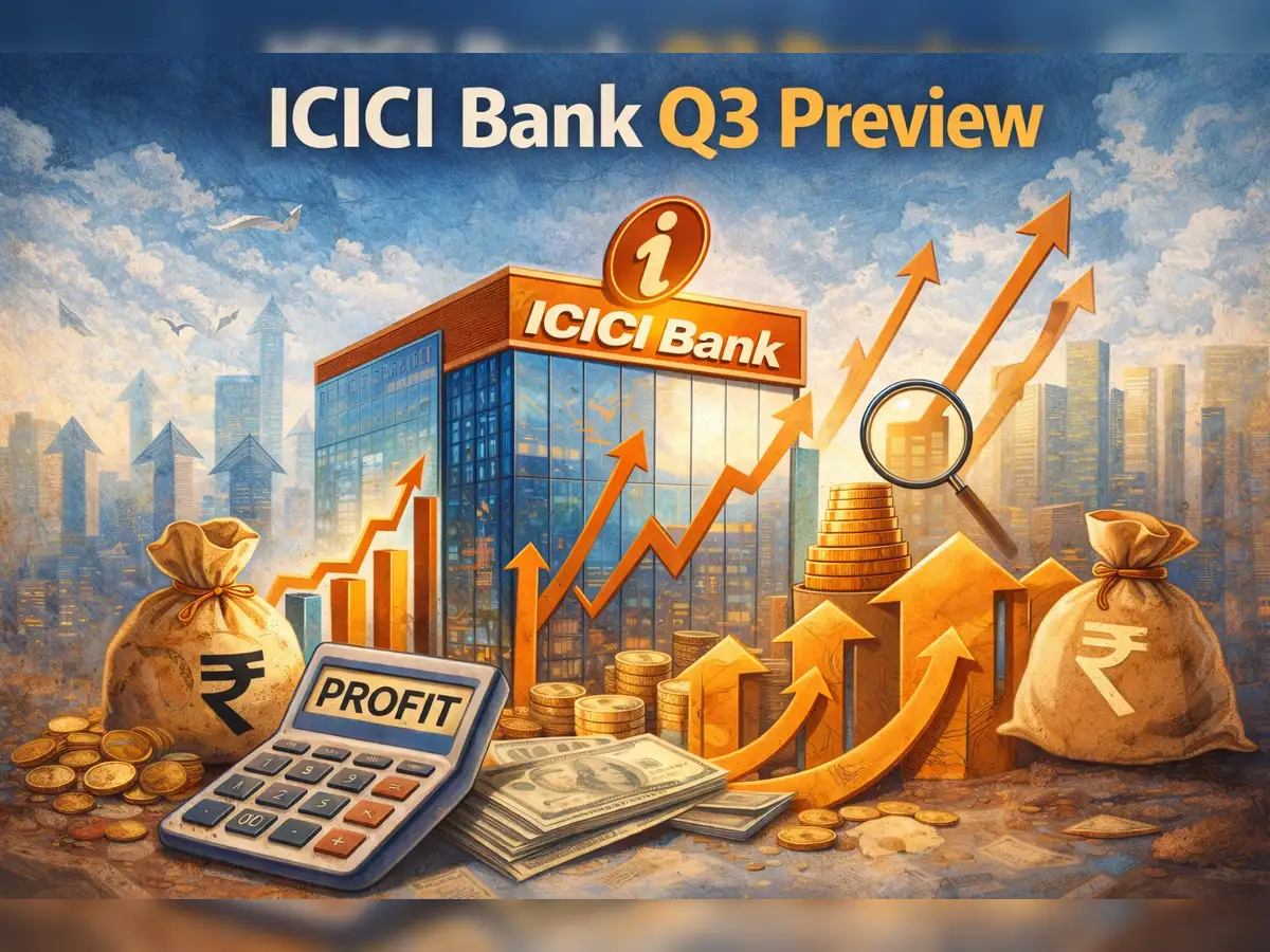 ICICI Bank Q3 preview: PAT growth seen up to 7.5% YoY, NII likely to rise  6–8% - The Economic Times