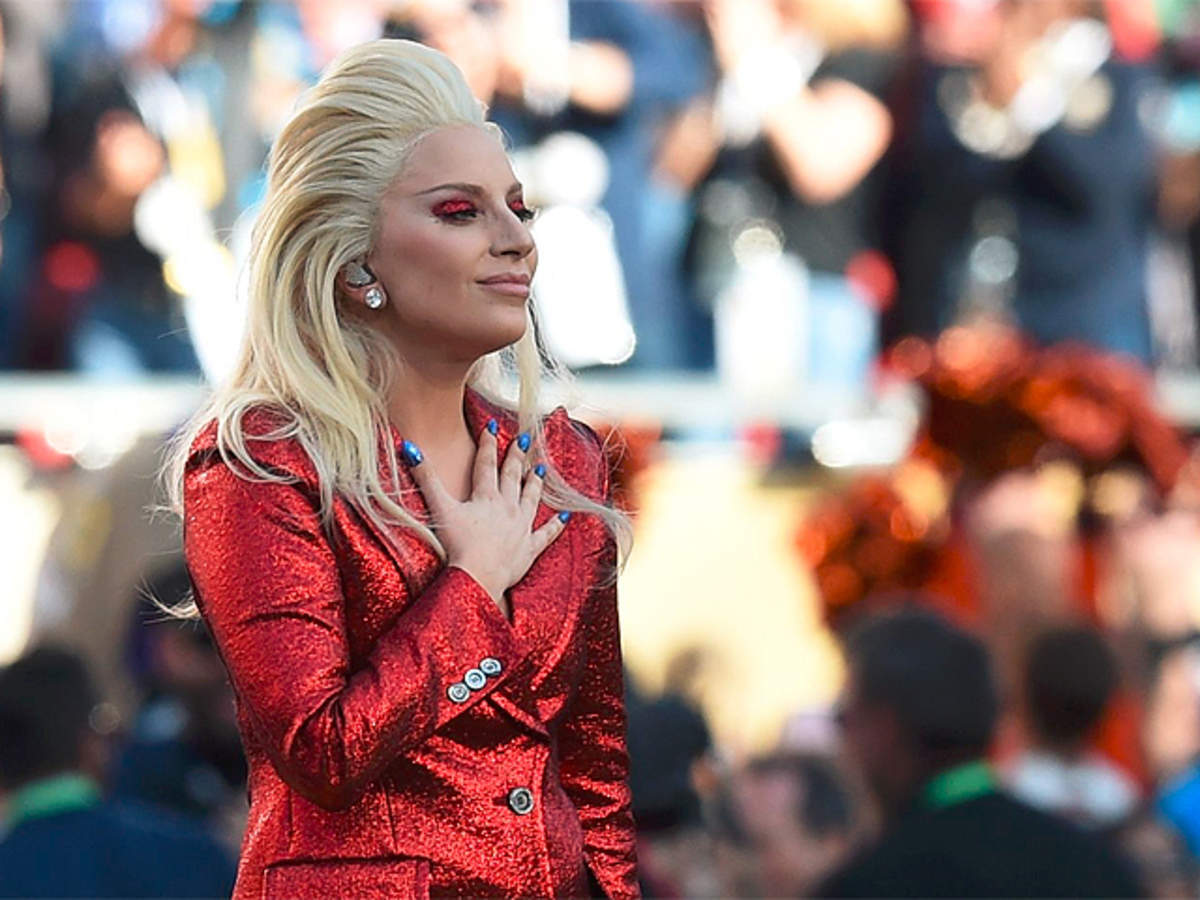 Lady Gaga wows with performance of National Anthem at the Super Bowl - The  Economic Times