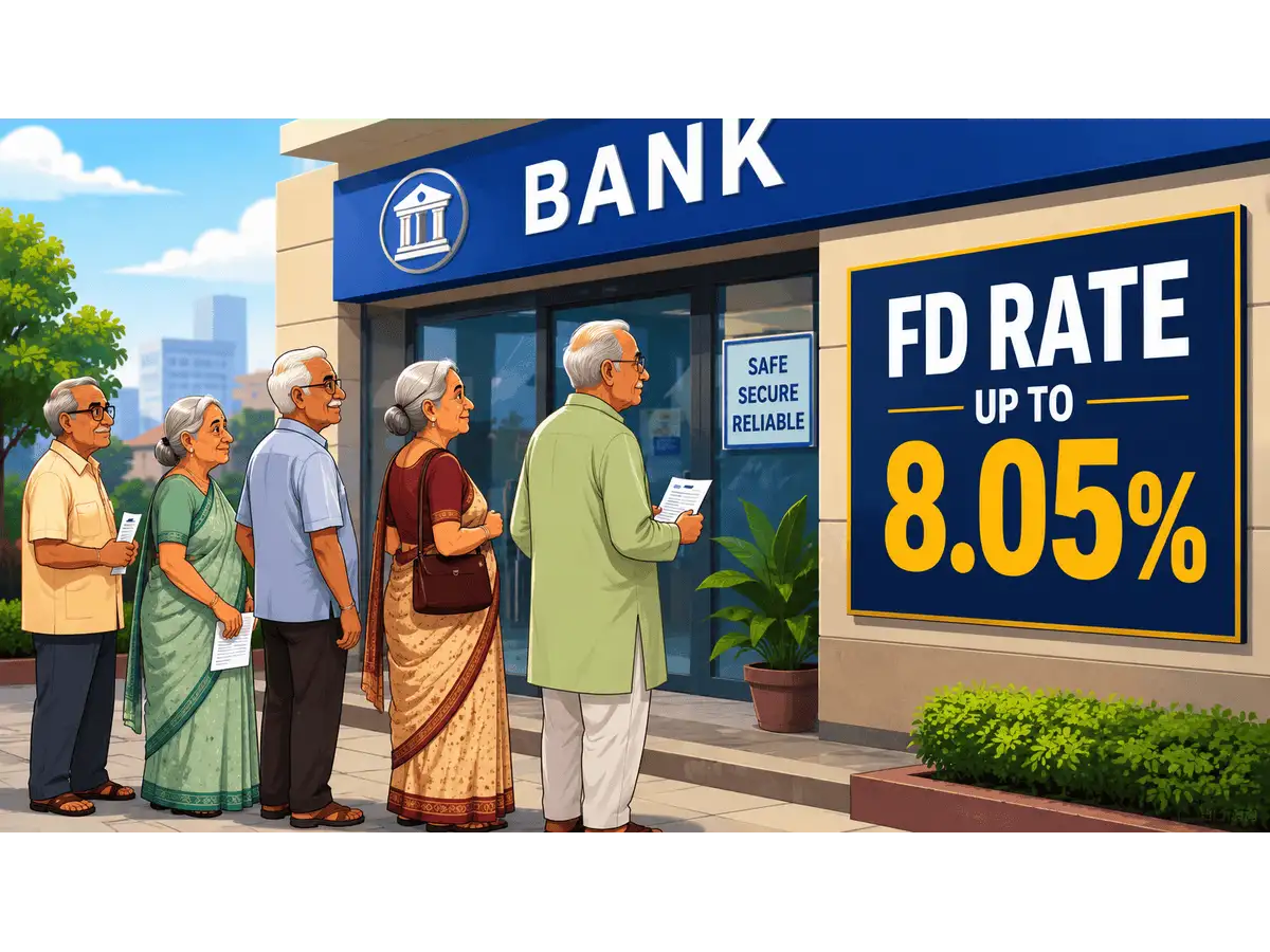 FD rate up to 8.05% for senior citizens investing for five years; Know list of banks - The Economic Times