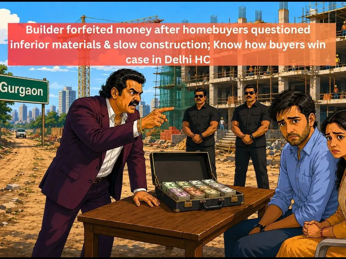 Builder forfeited homebuyers' earnest money after they questioned poor construction quality; HC orders Rs 18 lakh refund with 6% interest