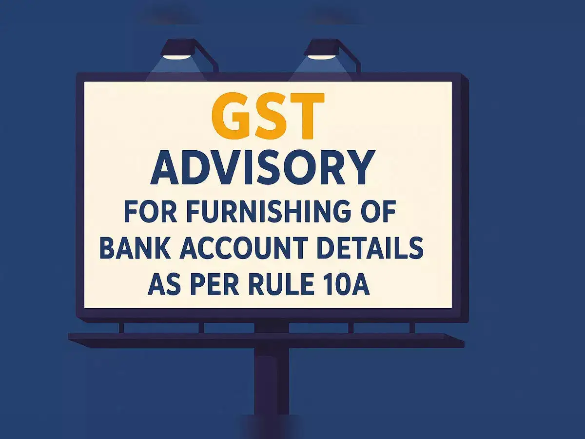 GST registration to be suspended if you do not give bank account details at the earliest; These taxpayers get exemption from this - The Economic Times