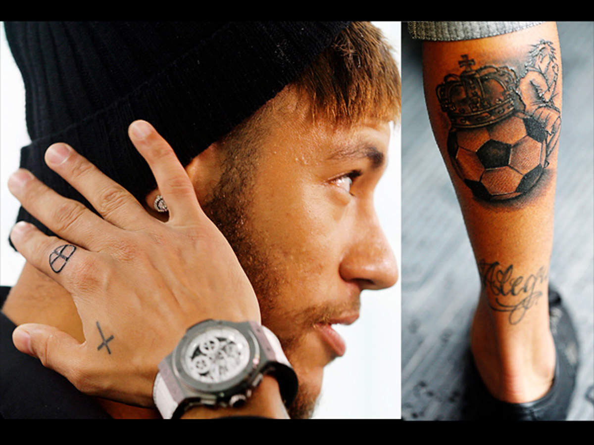 Celebritattoo  Neymar  Love tattoo on Neymars left hand