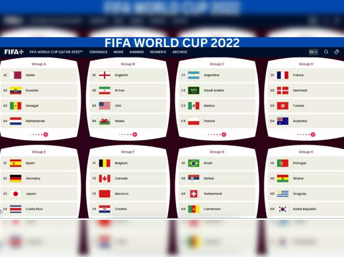 schedule fifa world cup