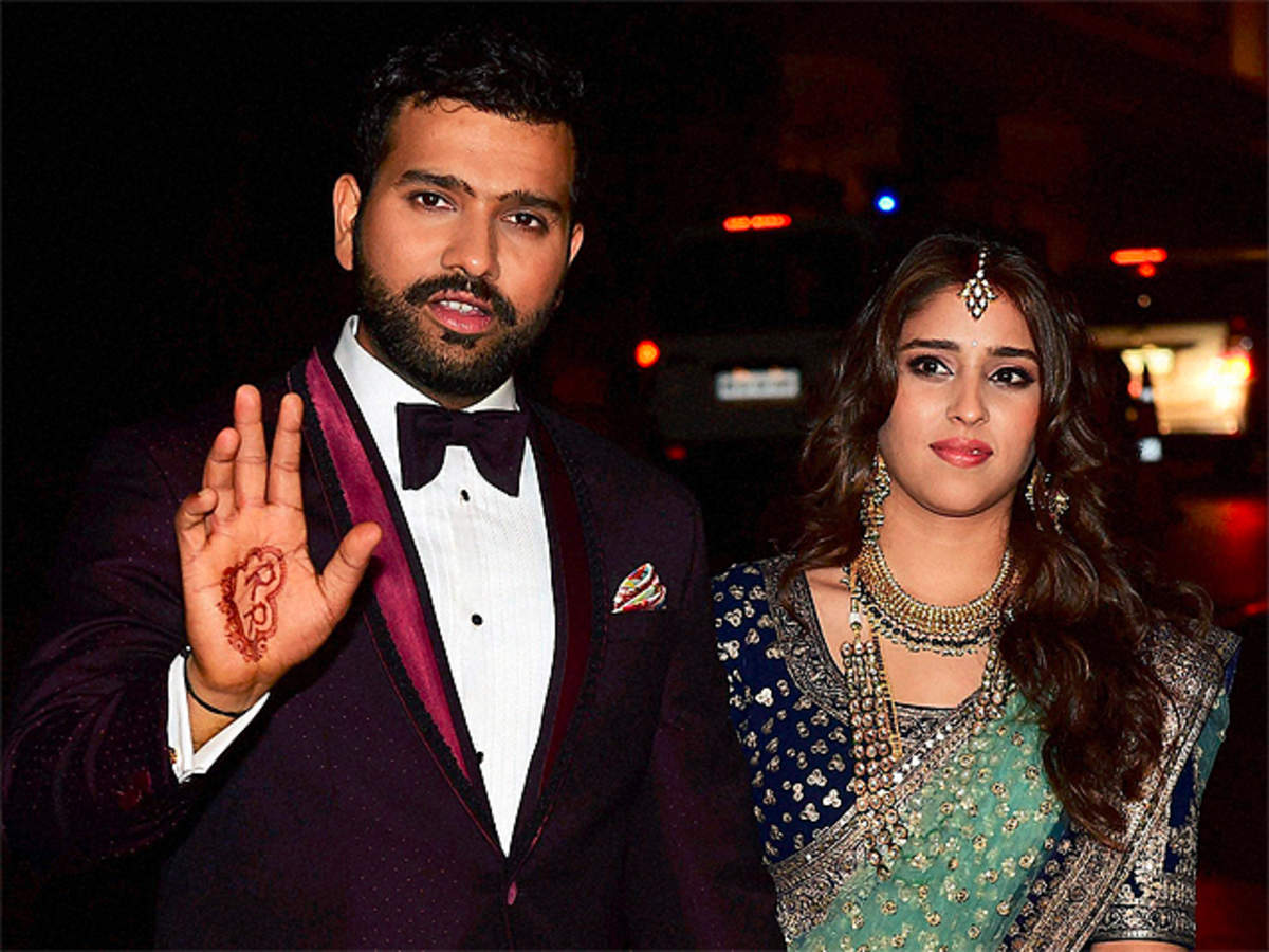 It's a starry affair as Rohit Sharma gets hitched to Ritika Sajdeh - The  Economic Times