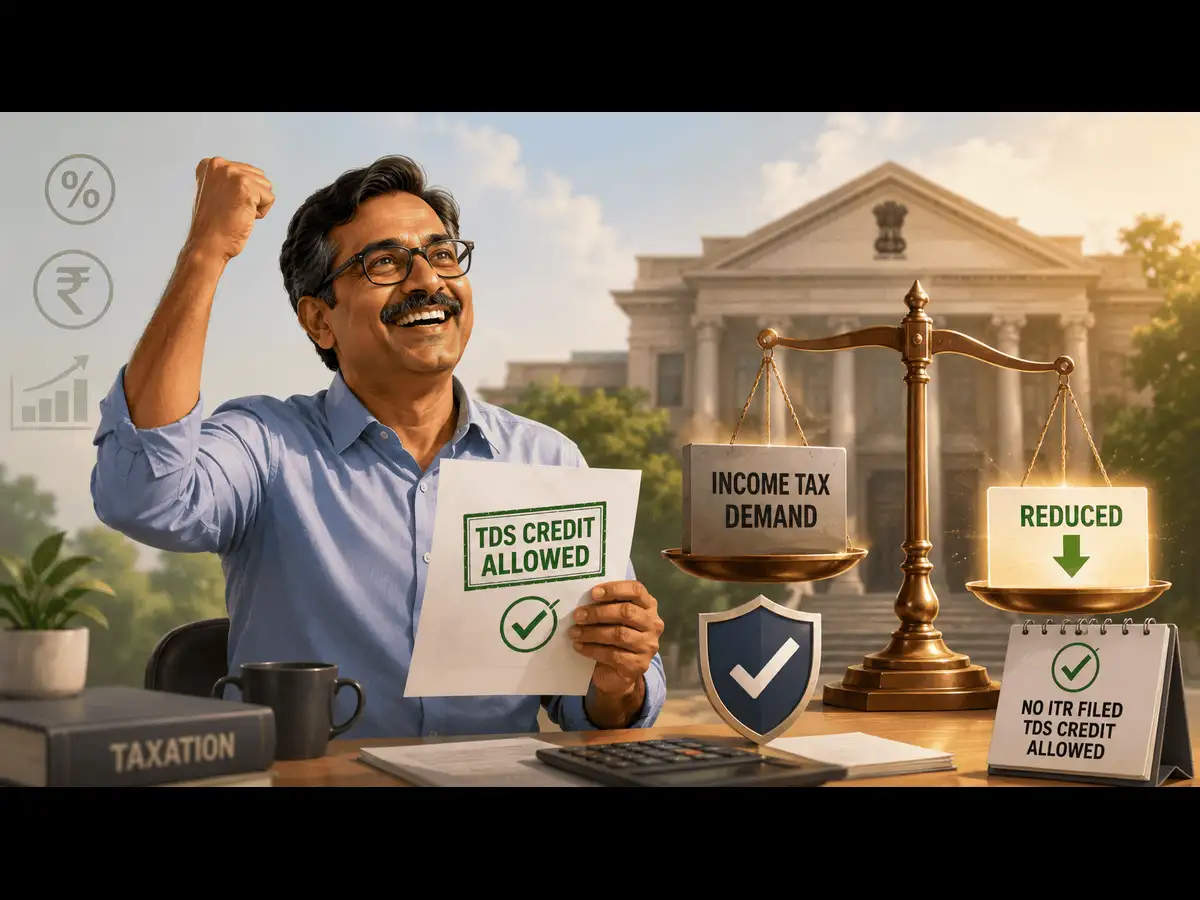 Mumbai man received tax notice over unreported income, not filing ITR; ITAT rules in his favour on TDS benefit, tax demand reduced