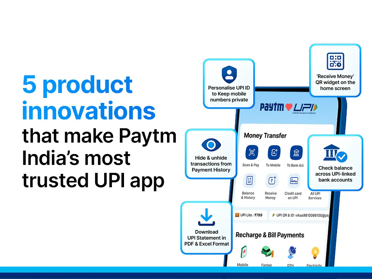 Here’s why Paytm’s five latest product innovations make it the most trusted UPI app