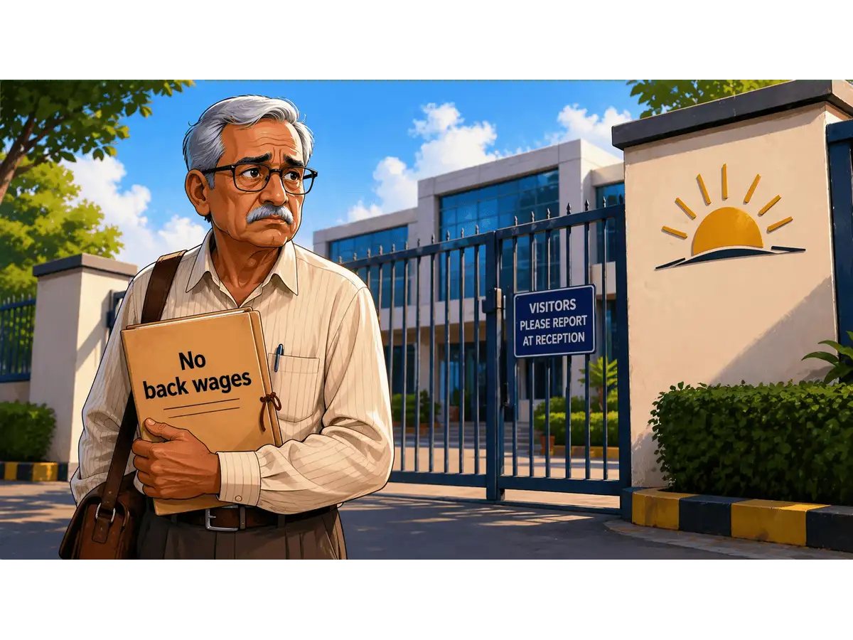 Employee cleared of bribery charges but still denied back wages; HC ruling explained