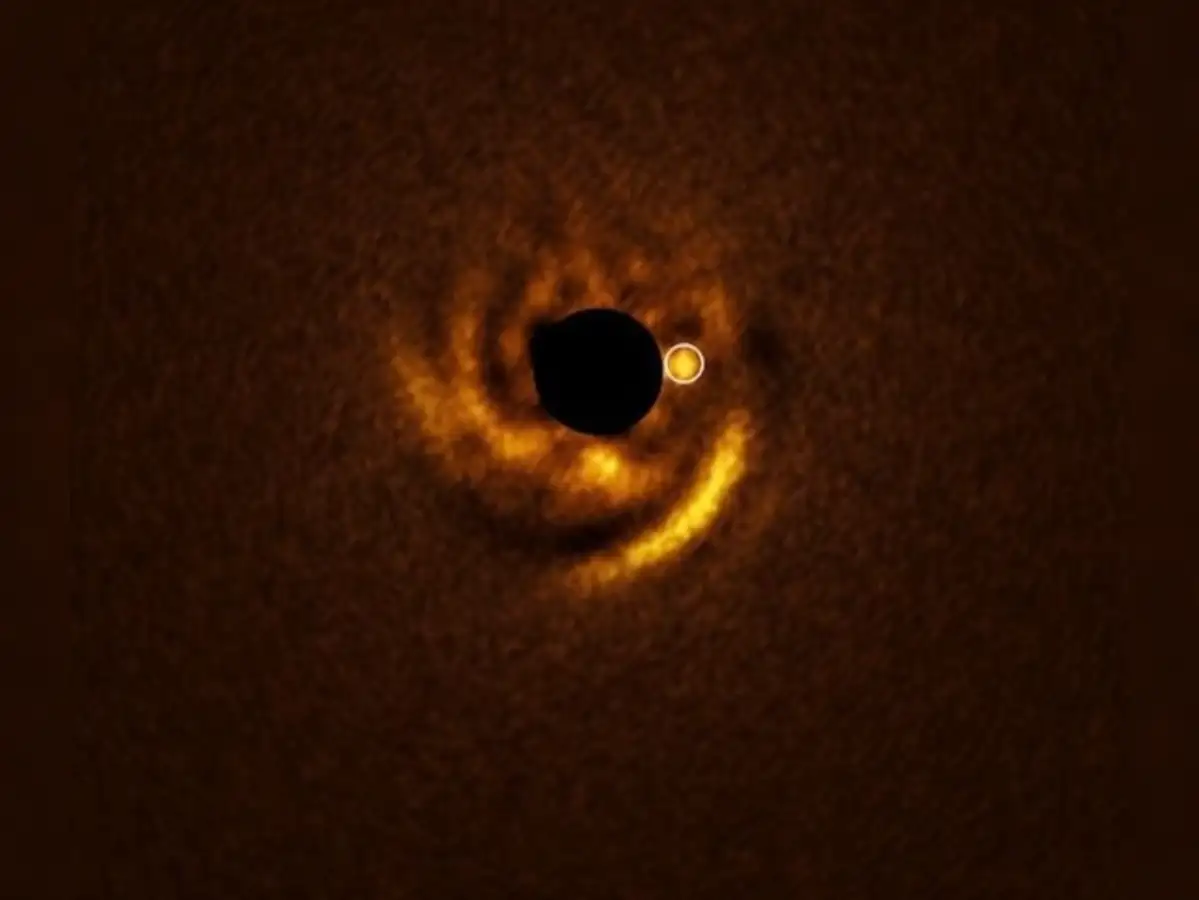 New baby planet twice as big as Jupiter emerges from dust around