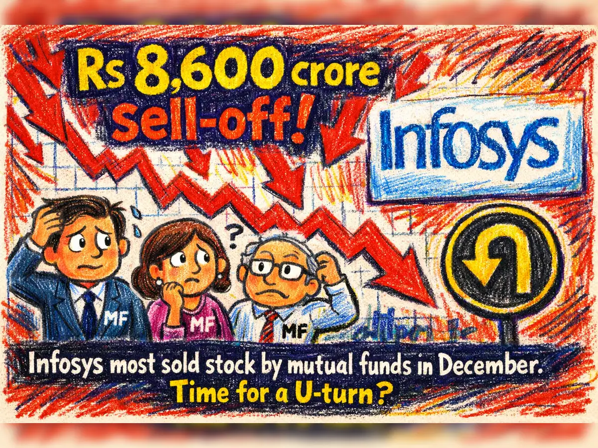 Rs 8,600 crore selloff! Infosys most sold stock by mutual funds in  December. Time for a U-turn? - The Economic Times