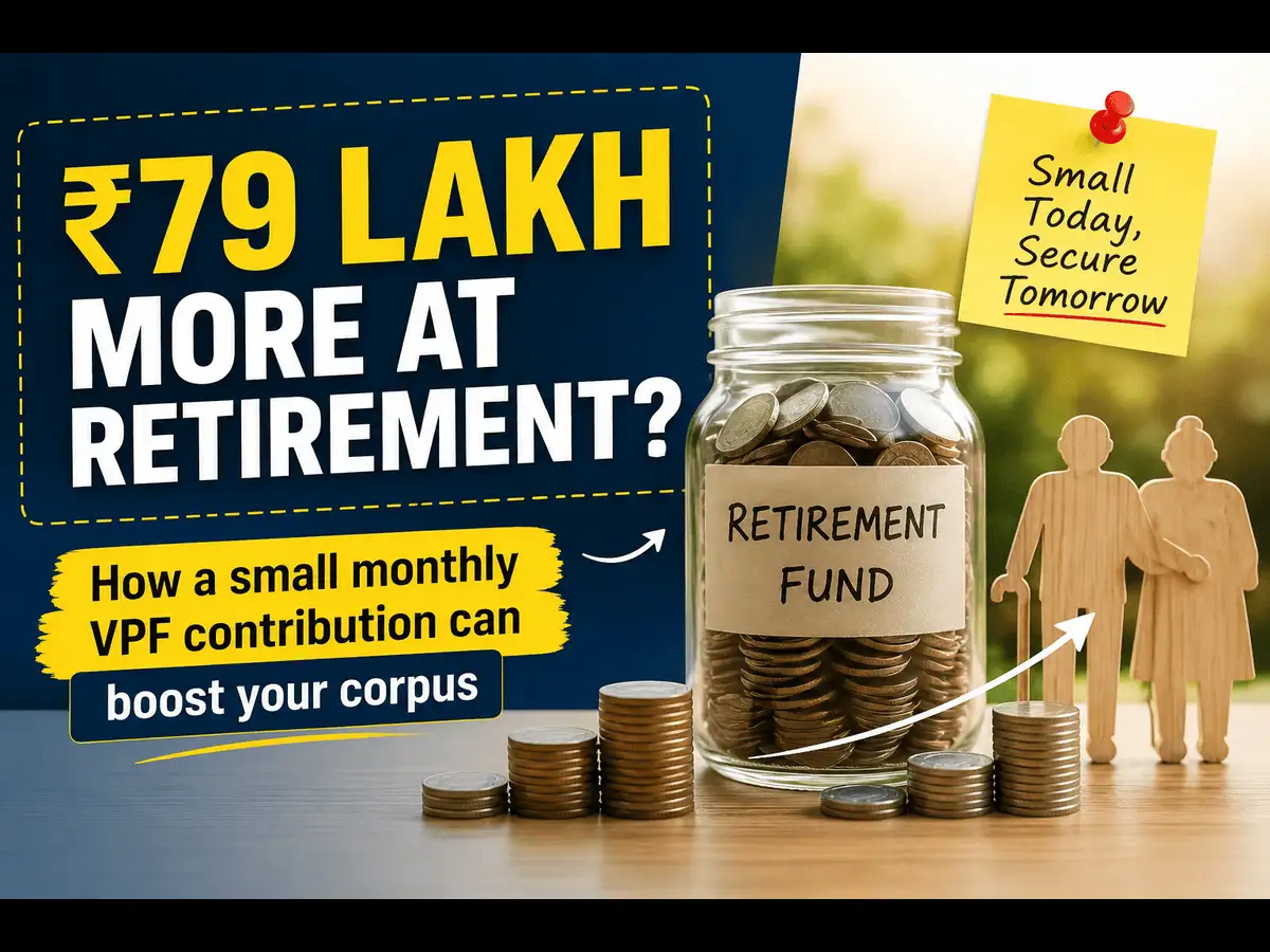₹79L more at retirement? Small monthly VPF pays big