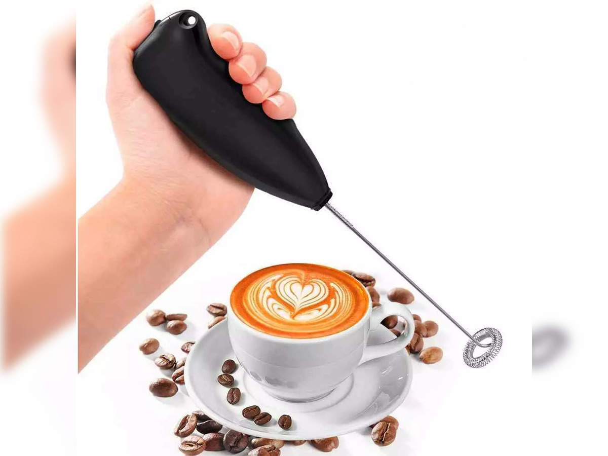 Stainless Steel And Plastic Black Portable Coffee Mixer Beater