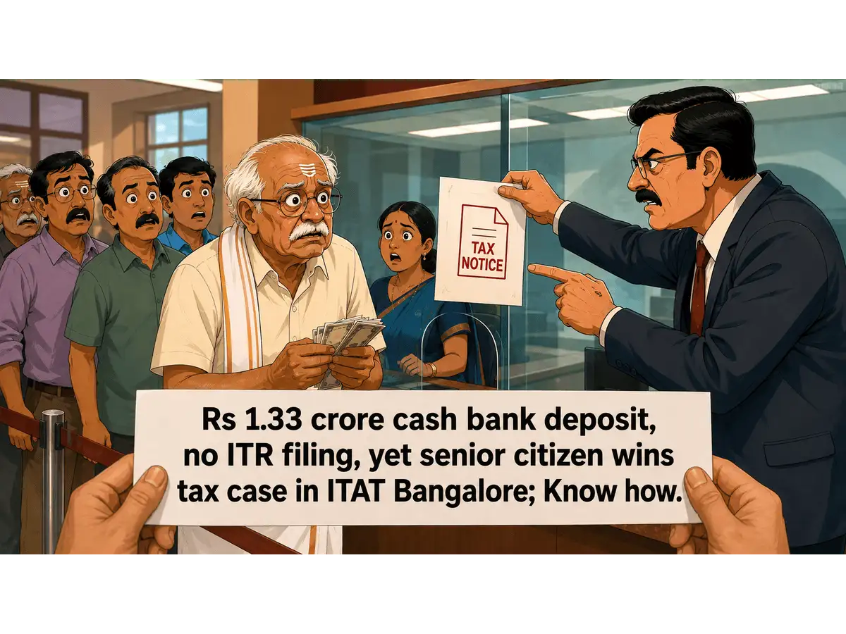 Rs 1.33 crore cash deposit, no ITR filing, yet senior citizen wins income tax case; ITAT Bangalore explains why - The Economic Times