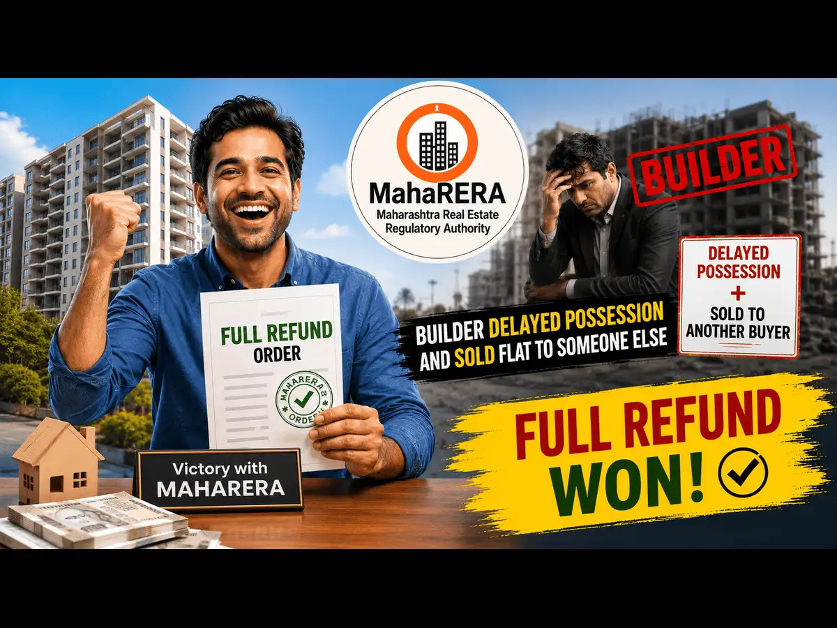 Man booked a flat in Mumbai in 2010 but didn't get possession as builder sold it to third party; he approached MahaRERA and won full refund with interest, penalty on developer - The Economic Times