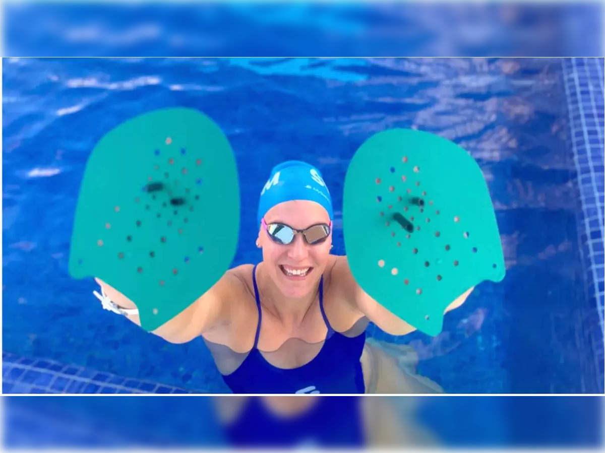 Silicone Goggles Under Swim Cap For Adults Waterproof, Petal
